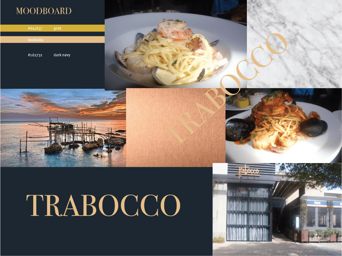 moodboard for trabocco